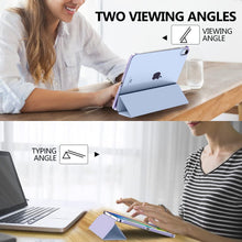 Load image into Gallery viewer, ProElite Cover for Apple iPad (A16) 11th/10th Generation (2025/2022) Cover Case, Transparent Smart case for iPad 11th/10th Gen 2025/2022 (Supports Auto Sleep Wake) with Stylus Pen, Lavender