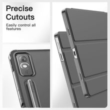 Load image into Gallery viewer, ProElite Cover for Lenovo Tab P12 12.7 inch Case, Smart Flip Case Cover for Lenovo Tab P12 12.7 inch, Translucent Back with Pen Holder, Black