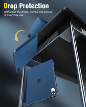 Load image into Gallery viewer, ProElite Case Cover for Apple iPad Air 11 inch M3/M2 2025/2024 Cover, Smart Flip Case for Apple iPad Air 11 inch M3/M2 2025/2024, Translucent Back with Stylus Pen, Dark Blue