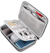 Load image into Gallery viewer, ProElite Shockproof Electronic Accessories Organizer, Travel Gadget Bag for Cables, USB Flash Drive, Hark Disk, Power bank case, Mouse, Power adapter, etc, Black