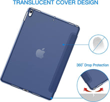 Load image into Gallery viewer, ProElite Cover for Apple iPad Air 3/Pro 10.5 inch case Cover, Smart Flip Case Cover for Apple iPad Air 3/Pro 10.5 inch with Stylus Pen, Dark Blue