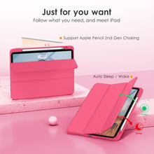 Load image into Gallery viewer, ProElite Case Cover for Apple iPad Pro 11 inch 2024/2025 M4/M5 5th/6th Gen Cover, Smart Flip Case for Apple iPad Pro 11 inch M4/M5, Transparent Smart Flip Cover with Pencil Holder, Hot Pink