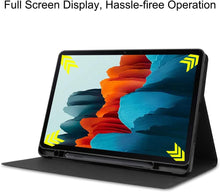 Load image into Gallery viewer, ProElite Cover for Samsung Galaxy Tab S9 FE+/S9 Plus/S10+ 12.4 inch Cover Case, Smart Flip case Cover for Samsung Galaxy Tab S9 FE Plus/S9 Plus/S10 Plus 12.4 inch with S Pen Holder, Grey