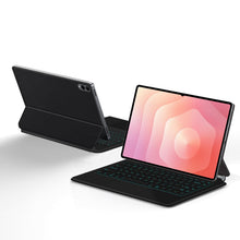 Load image into Gallery viewer, ProElite Magnetic Bluetooth TouchPad Keyboard case for Samsung Galaxy Tab S11 Ultra 14.6 inch Tablet, Floating Cantilever Design, Keyboard with Built-in Colourful Backlit, Black