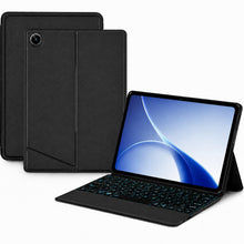 Load image into Gallery viewer, ProElite Wireless Bluetooth TouchPad Keyboard Case for Oppo Pad 5 12.1 inch, Magnetic Detachable Bluetooth TouchPad Keyboard Oppo Pad 5 12.1 inch with Built-in 7-Colors Backlit, Black