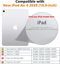 Load image into Gallery viewer, ProElite Case for iPad Air 11 Inch M4/M3/M2 2026/2025/2024, Air 5th Gen 2022/iPad Air 4th Gen 2020 10.9 Inch, Slim Hard PC Translucent Back Shell Smart Cover Fit iPad Air 11 M3/M2 & Air 10.9 Case, Mint Green
