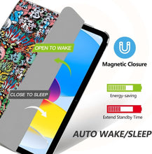 Load image into Gallery viewer, ProElite Cover for Apple iPad (A16) 11th/10th Generation (2025/2022) Cover Case, Transparent Smart case for iPad 11th/10th Gen 2025/2022 (Supports Auto Sleep Wake) with Stylus Pen, Hippy