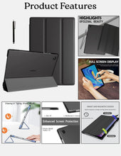 Load image into Gallery viewer, ProElite Cover for Samsung Galaxy Tab A11 Plus 11 inch Case Cover, Smart Flip Case Cover for Samsung Galaxy Tab A11+ 11 inch Translucent Back with Stylus Pen, Galaxy