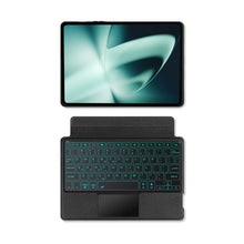 Load image into Gallery viewer, ProElite Wireless Bluetooth TouchPad Keyboard Case for OnePlus Pad 11.6 inch, Magnetic Detachable Wireless Bluetooth TouchPad Keyboard Built-in 7-Colors Backlit, Black