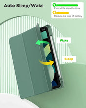 Load image into Gallery viewer, ProElite Case Cover for Apple iPad Pro 13 M4/M5 2024/2025 Cover, Transparent Smart Flip Cover for iPad Pro 13 inch M4/M5 2024/2025 with Pencil Holder, Dark Green