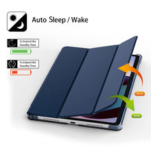 Load image into Gallery viewer, ProElite Case Cover for Lenovo idea Tab 11 inch Cover, Smart Flip Case Lenovo idea Tab 11 inch 2025 Tablet Translucent Back with Stylus Pen, Dark Blue