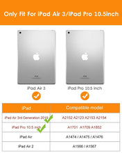 Load image into Gallery viewer, ProElite Cover for Apple iPad Air 3 10.5 inch Case Cover, Smart Flip Case Cover for Apple iPad Air 3/Pro 10.5" with Pencil Holder and Flexible Back, Dark Green