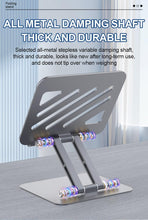 Load image into Gallery viewer, ProElite Tablet Stand, Adjustable Tablet Holder for Desk,Foldable Aluminium for iPad Stand Dock Holder iPad Air 5/4/Mini/10.2/Pro 12.9/Pro 11, Galaxy Tab Ultra, Lenovo Tab,Surface (4-13 inch)-Silver