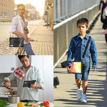 Load image into Gallery viewer, ProElite for Redmi Pad SE case, Rugged 3 Layer Armor case Cover for Redmi Pad SE 11 inch with Hand Grip and Rotating Kickstand with Shoulder Strap, Black