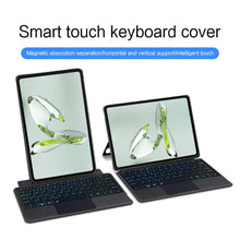 Load image into Gallery viewer, ProElite Wireless Bluetooth TouchPad Keyboard Case for OnePlus Pad Go 11.35 inch, Magnetic Detachable Wireless Bluetooth TouchPad Keyboard Built-in 7-Colors Backlit, Black