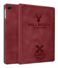 Load image into Gallery viewer, ProElite Cover for Samsung Galaxy Tab A11 Plus 11 inch 2025, Deer Smart Flip Case Cover for Samsung Galaxy Tab A11 Plus 11 inch 2025, Wine Red