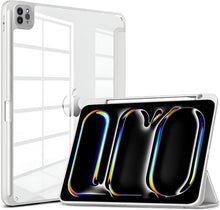 Load image into Gallery viewer, ProElite Case Cover for Apple iPad Pro 13 M4/M5 2024/2025 Cover, Transparent Smart Flip Cover for iPad Pro 13 inch M4/M5 2024/2025 with Pencil Holder, Grey