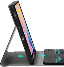 Load image into Gallery viewer, ProElite Keyboard case for Samsung Galaxy Tab S6 Lite 10.4 Inch 2024 SM-P610/P615 with Pencil Holder, Magnetic Detachable Wireless Bluetooth Keyboard Built-in 7-Colors Backlit, Dark Green