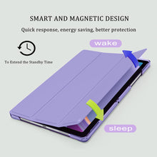 Load image into Gallery viewer, ProElite Cover for Samsung Galaxy Tab A9 Plus 11 inch Case Cover, Smart Flip Case Cover for Samsung Galaxy Tab A9+ 11 inch Translucent Back with Stylus Pen, Lavender