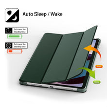Load image into Gallery viewer, ProElite Case Cover for Lenovo idea Tab 11 inch Cover, Smart Flip Case Lenovo idea Tab 11 inch 2025 Tablet Translucent Back with Stylus Pen, Dark Green