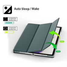 Load image into Gallery viewer, ProElite Smart Flip Case Cover for Xiaomi Mi Pad 6 11 inch, Translucent Back with Stylus Pen, Dark Green