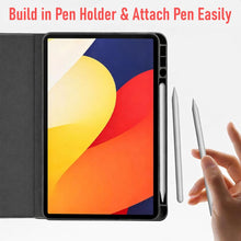 Load image into Gallery viewer, ProElite Cover for Moto Pad 60 Pro 12.7 inch 2025 Case Cover, Deer Smart Flip Case Cover for Moto Pad 60 Pro 12.7 inch 2025 Tablet with Pen Holder, Coffee