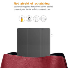 Load image into Gallery viewer, ProElite Cover for Lenovo Tab P12 12.7 inch Case, Smart Flip Case Cover for Lenovo Tab P12 12.7 inch, Translucent Back with Pen Holder, Black