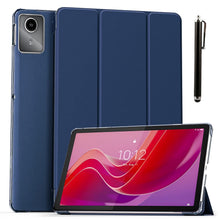 Load image into Gallery viewer, ProElite Case Cover for Lenovo Tab M11 11 inch Cover, Smart Flip Case Lenovo Tab M11 11 inch Translucent Back with Stylus Pen, Dark Blue