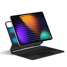Load image into Gallery viewer, ProElite Magnetic Bluetooth TouchPad Keyboard case for Xiaomi Mi Pad 8/8 Pro/Mi Pad 7/7 Pro 11.2 inch Tablet, Floating Cantilever Design with Built-in Colourful Backlit TouchPad Keyboard, Black