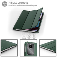Load image into Gallery viewer, ProElite Case Cover for Lenovo idea Tab 11 inch Cover, Smart Flip Case Lenovo idea Tab 11 inch 2025 Tablet Translucent Back with Stylus Pen, Dark Green