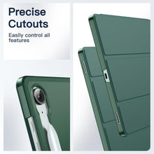 Load image into Gallery viewer, ProElite Cover for Samsung Galaxy Tab S10 Lite 10.9"/ Tab S9 FE 10.9 inch/Tab S10 FE/Tab S9 11 inch Case Cover, Smart Flip Case Cover Translucent Back with S Pen Holder, Dark Green