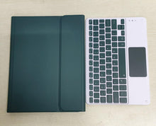 Load image into Gallery viewer, ProElite TouchPad Keyboard case for Redmi Pad SE 11 inch, Magnetic Detachable Wireless Bluetooth TouchPad Keyboard Built-in 7-Colors Backlit, Dark Green