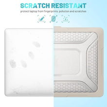 Load image into Gallery viewer, ProElite Transparent Case for MacBook Air 13 inch M2 2025/2024 M1 2021 2020 Release A2337 A2179 A1932 Model Touch ID,Heavy Duty Honeycomb Hard Shell with Slim TPU Bumper and Fold Kickstand, Stone