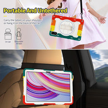 Load image into Gallery viewer, ProElite for Redmi Pad Pro 12.1 inch case, Rugged 3 Layer Armor case Cover for Redmi Pad Pro 12.1 inch with Hand Grip and Rotating Kickstand with Shoulder Strap, Rainbow Red