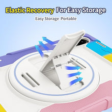 Load image into Gallery viewer, ProElite for Poco Pad 12.1 inch case, Rugged 3 Layer Armor case Cover for Poco Pad 12.1 inch with Hand Grip and Rotating Kickstand with Shoulder Strap, Rainbow Pink