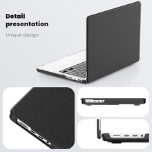 Load image into Gallery viewer, ProElite Case for MacBook Pro 14 inch 2025 2024 2023 2022 2021 M5/M4/M3 A2918 A2992 M2 A2779 M1 A2442 Pro Max, Slim Leather Case with Foldable Stand, Black
