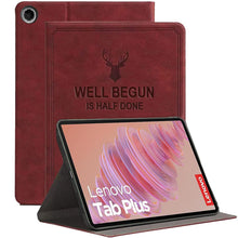 Load image into Gallery viewer, ProElite Cover for Lenovo Tab Plus 11.5 inch Case, Deer Flip case cover for Lenovo Tab Plus 11.5 inch Tablet, Wine Red