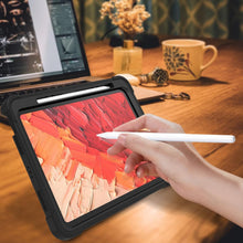 Load image into Gallery viewer, ProElite Rugged Shockproof Heavy Duty Back Case Cover for Apple iPad Pro 11 inch 2024/2025 M4/M5 5th/6th Gen with Apple Pencil Holder, Black