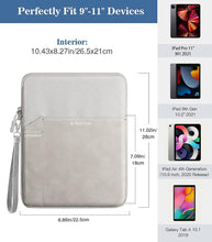 Load image into Gallery viewer, ProElite Polyester Tablet sleeve Case Cover for upto 11.5 inch for iPad 10.2/iPad 10.9/Pro 11/ iPad 9.7/ Samsung/Lenovo/Galaxy Tab A9 Plus/S8/S9/Realme Pad 2/Honor Pad X9/Oppo Pad Air/Xiaomi Mi pad 6/Redmi Pad/ Nokia /Oneplus Pad, Coffee
