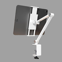 Load image into Gallery viewer, ProElite Foldable Adjustable 360 Degree Aluminum Desk Holder Tablet Stand for Apple iPad, iPhones, Galaxy Tab, Xiaomi Pad, Redmi Pad, Realme, Oneplus Pad,Lenovo Tab, Kindle Upto 12.9 inch, Space Grey