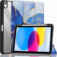 Load image into Gallery viewer, ProElite Case Cover for Apple iPad (A16) 11th/10th Generation (2025/2022), Transparent case Cover with Pencil Holder for iPad 11th/10th Gen 2025/2022, Ocean Blue