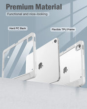 Load image into Gallery viewer, ProElite Case Cover for Apple iPad (A16) 11th/10th Generation (2025/2022), Transparent case Cover with Pencil Holder for iPad 11th/10th Gen 2025/2022, Grey