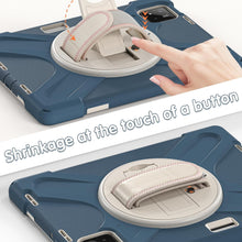 Load image into Gallery viewer, ProElite Cover for Xiaomi Mi Pad 7/7 Pro 11.2 inch Case, Rugged 3 Layer Armor case for Xiaomi Mi Pad 7/7 Pro with Hand Grip and Rotating Kickstand with Shoulder Strap & Pen Holder, Cornflower Blue