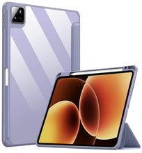 Load image into Gallery viewer, ProElite Cover for Xiaomi Mi Pad 8/Pad 8 Pro 11.2 inch case Cover, Transparent Flip Case for Mi Pad 8/Pad 8 Pro 11.2 inch with Pen Holder (Supports Auto Sleep Wake Function), Lavender