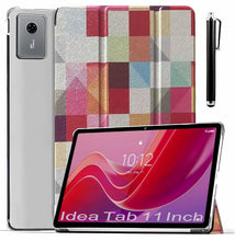Load image into Gallery viewer, ProElite Case Cover for Lenovo idea Tab 11 inch Cover, Smart Flip Case Lenovo idea Tab 11 inch 2025 Tablet Translucent Back with Stylus Pen, Diamonds