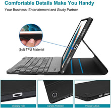 Load image into Gallery viewer, ProElite Keyboard case for Realme Pad 2 11.5 inch, Magnetic Detachable Wireless Bluetooth Keyboard Built-in 7-Colors Backlit, Purple