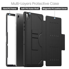 Load image into Gallery viewer, ProElite case for Samsung Galaxy Tab A9 Plus 11 inch Smart Magnetic Shockproof Protective Case with 5 Stable Stands for Galaxy Tab A9 Plus 11", Black