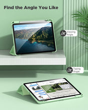 Load image into Gallery viewer, ProElite Case for iPad Air 11 Inch M3/M2 2025/2024, iPad Air 10.9 inch 5th/4th Gen & iPad Pro 11 inch 4th/3rd Gen 2022 case Cover, Transparent Smart Flip Cover with Pencil Holder, Light Green