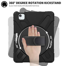 Load image into Gallery viewer, ProElite Cover for Apple iPad Air 13 inch M3/M2 2025/2024 Case, Rugged 3 Layer Armor case for Apple iPad Air 13 M3/M2 2025/2024 with Apple Pencil Holder, Hand Grip and Rotating Kickstand, Black