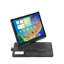 Load image into Gallery viewer, ProElite Rotatable Wireless Bluetooth TouchPad Keyboard flip case Cover for Apple iPad (A16) 11th/10th Generation 2025/2022, Built-in 7-Colors Backlit, Black